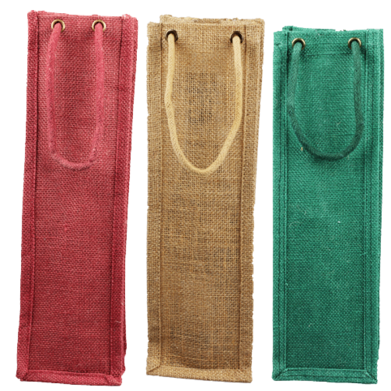 Jute Wine Bottle Bag
